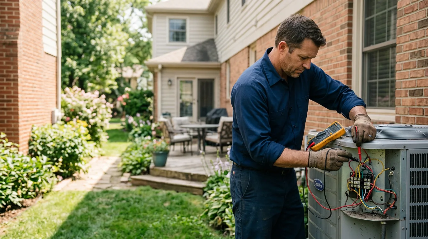 HVAC technician working near Railroad, PA